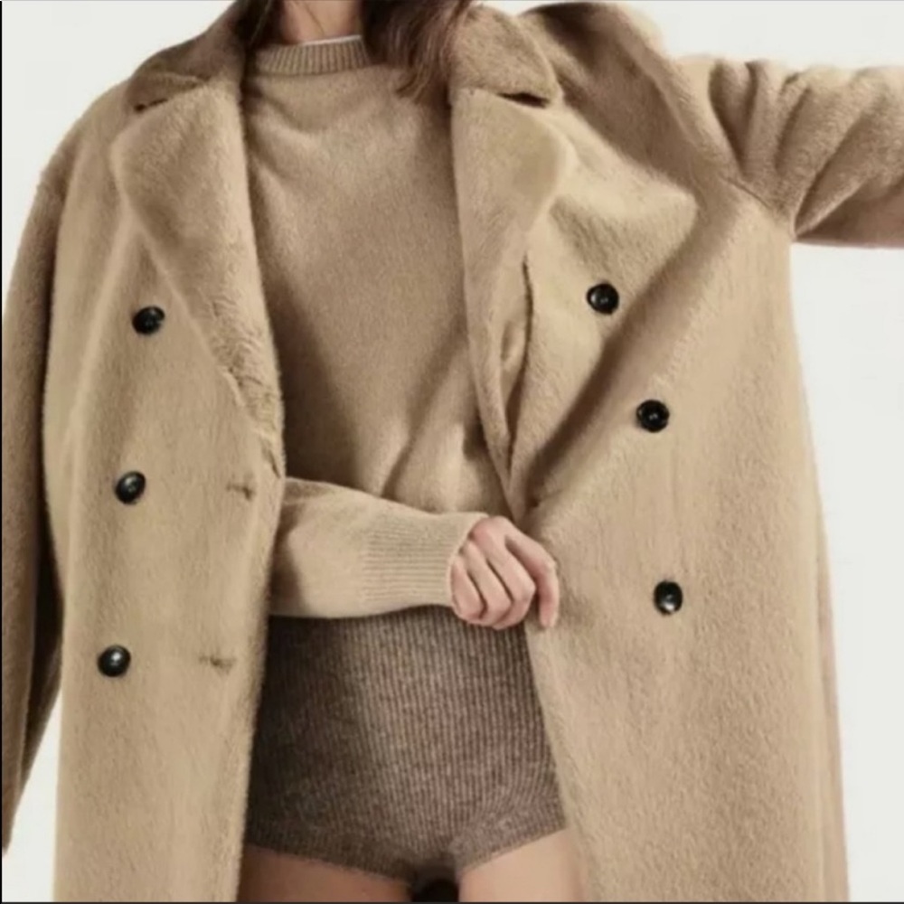 Zara faux fur coat